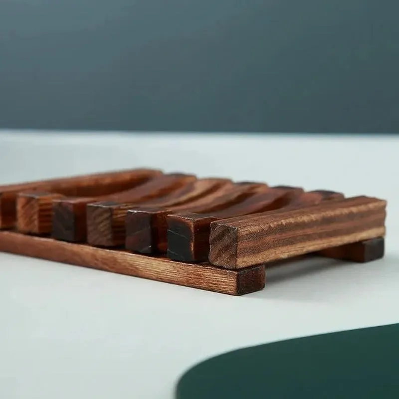 Modern Wooden Soap Dish - Minimalist Bathroom Decor - Handcrafted Soap Tray - Natural Wood Soap Holder