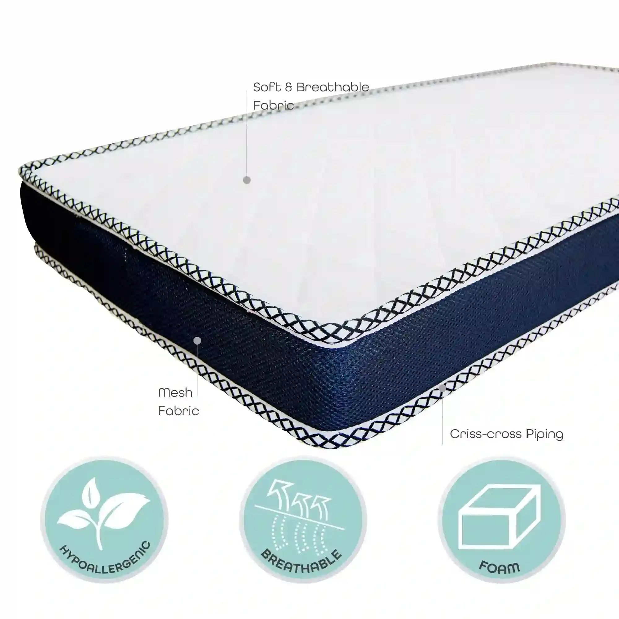 Moon - Kids Mattresses (140 x 70 x 12 cm)
