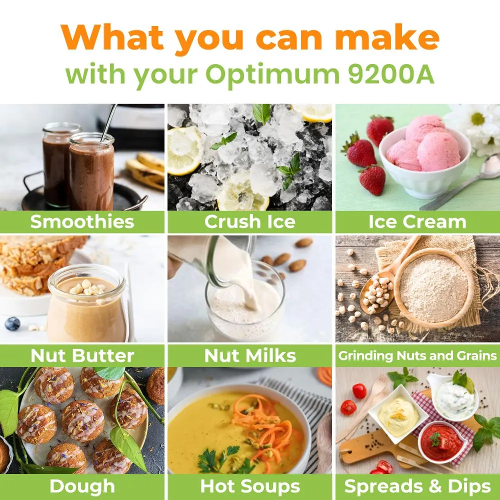 Optimum 9200A 2nd Gen Vs Blendtec Models - Top Blender Comparison Review