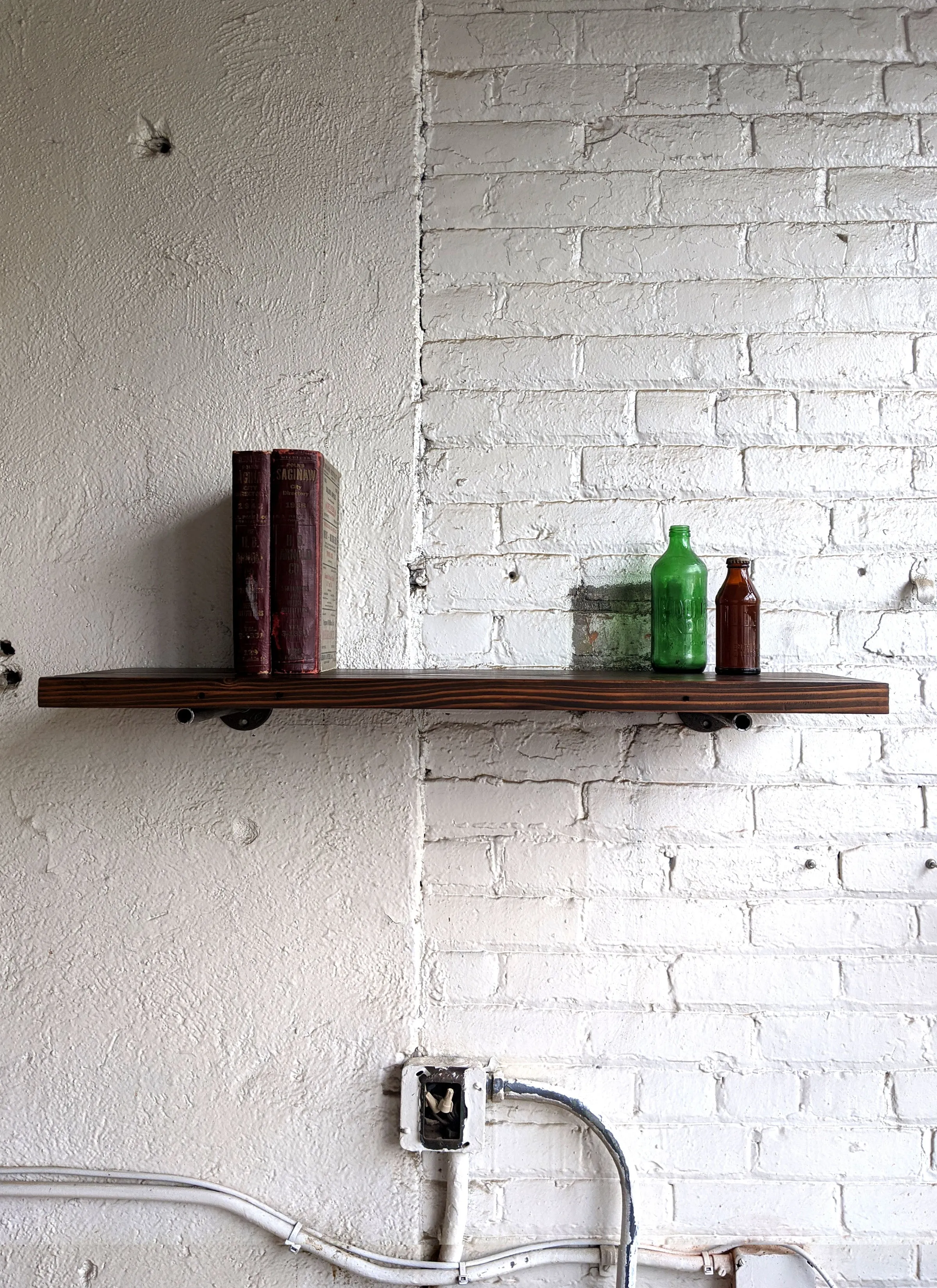 Perfect Brown Reclaimed Wood Shelf