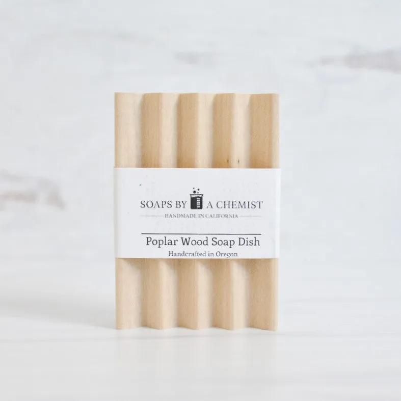 Poplar or Beech Wood Soap Dish