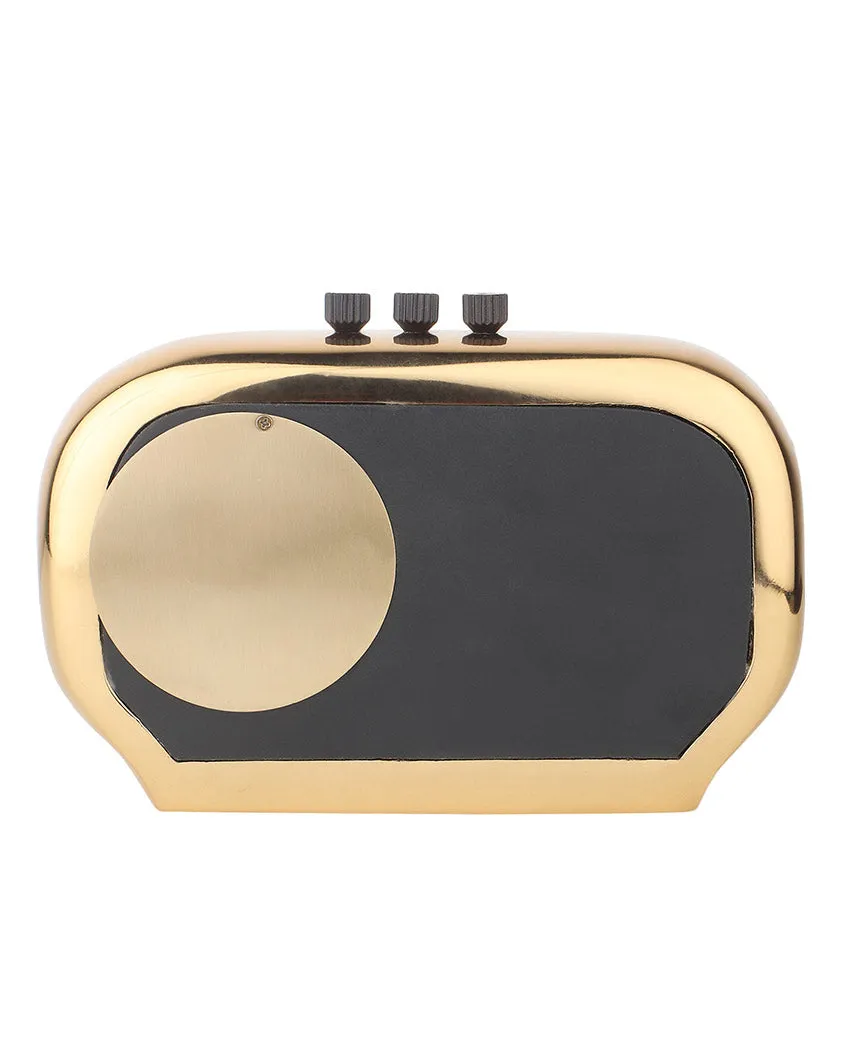 Radio Reverie Aluminum Table Clock | 8 x 3 x 6 inches