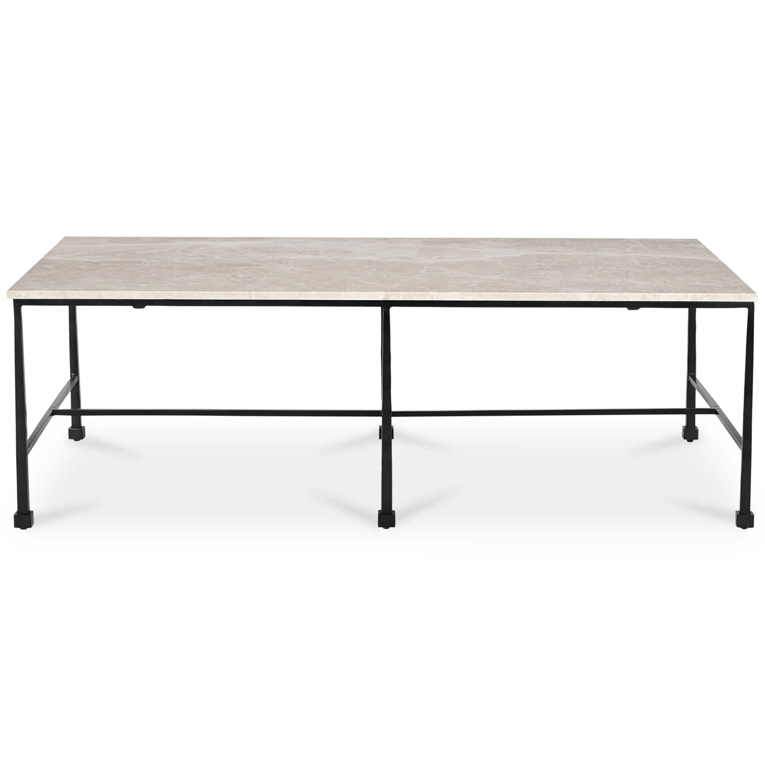 River Coffee Table, Botticino Marble
