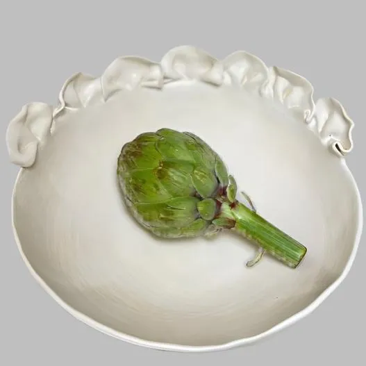 Round Ruffles Deep Bowl- 048