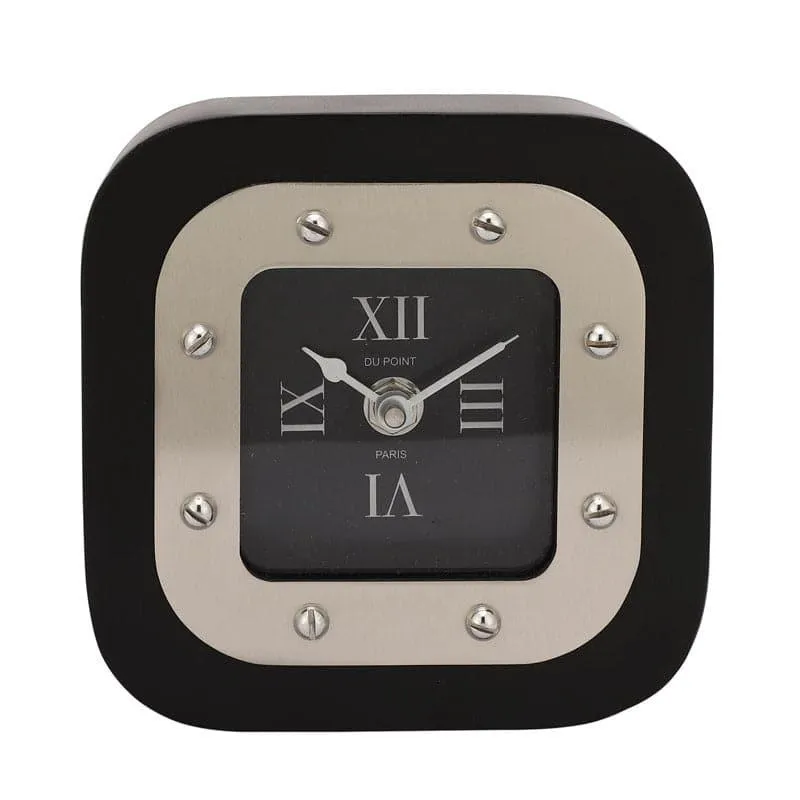Squara Table Clock - Black