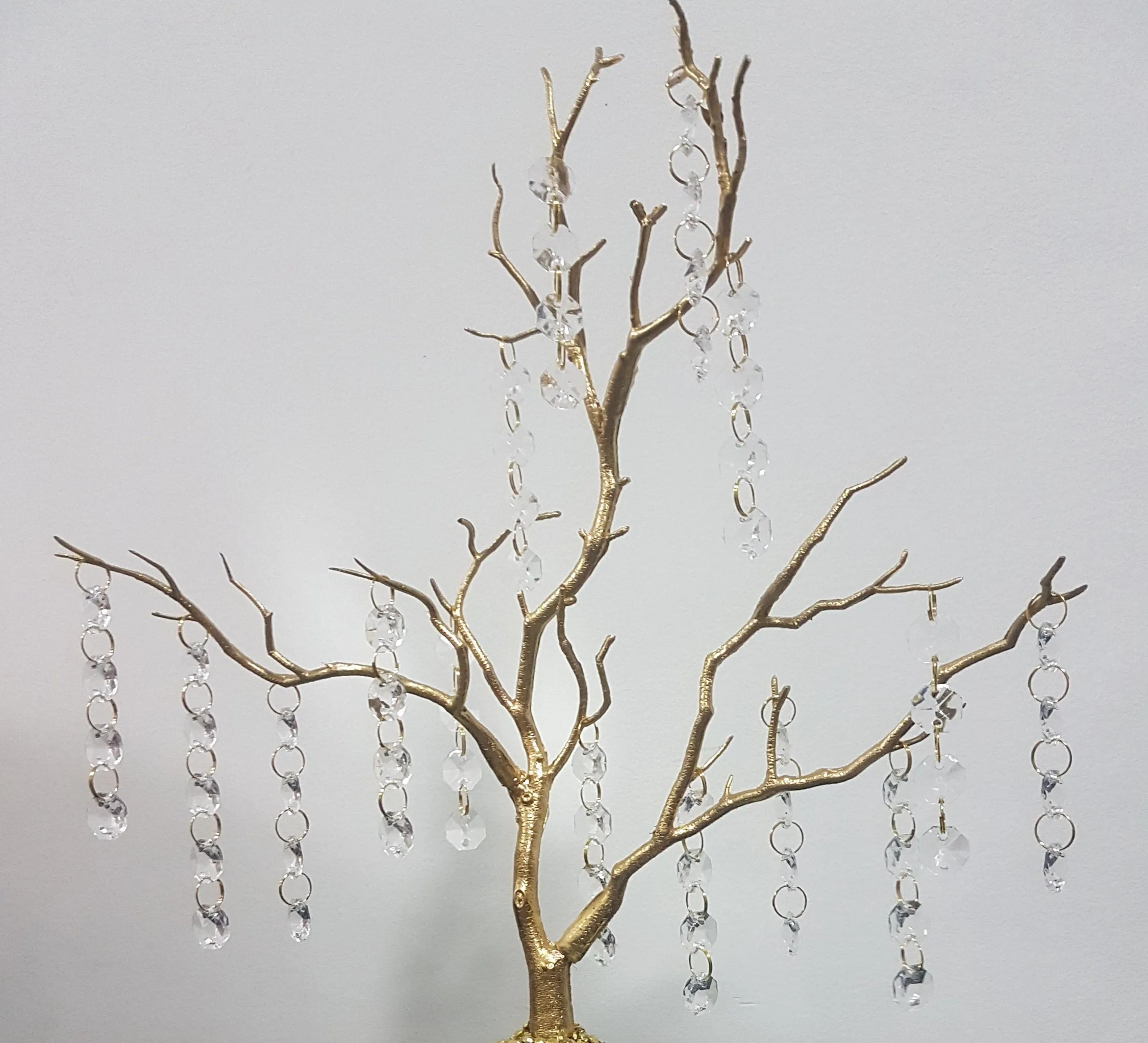 Table centrepiece, Crystal manzanita tree, wedding table decor, white wedding tree.