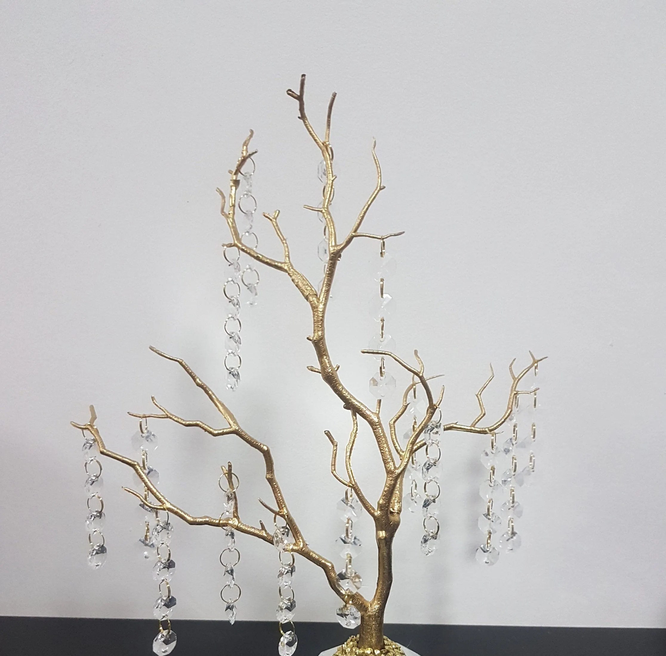 Table centrepiece, Crystal manzanita tree, wedding table decor, white wedding tree.