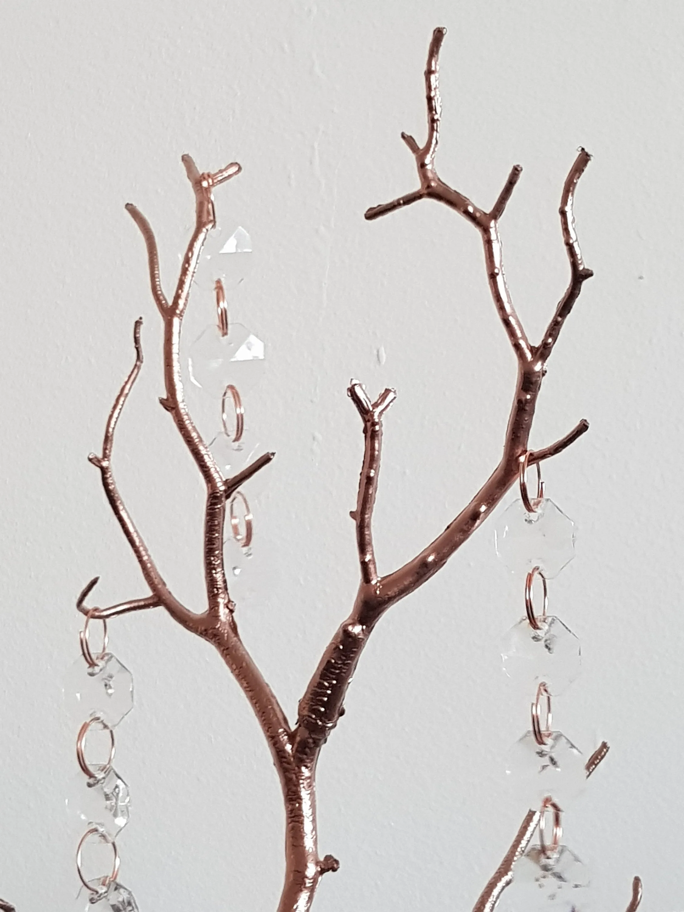 Table centrepiece, Crystal manzanita tree, wedding table decor, white wedding tree.