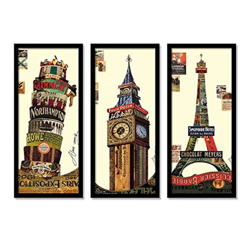 The UK Exposed Wall Art - Set Of Three