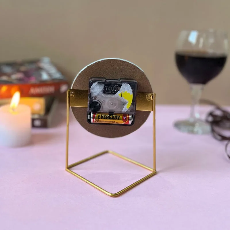 Toshi Handcrafted Mother Of Pearl Table Clock