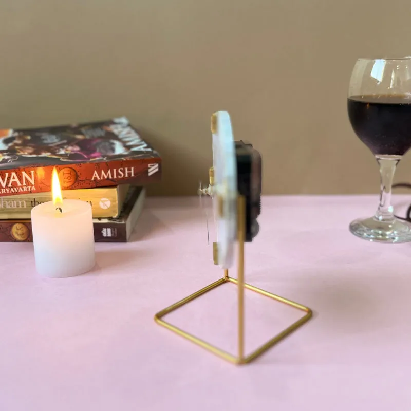 Toshi Handcrafted Mother Of Pearl Table Clock