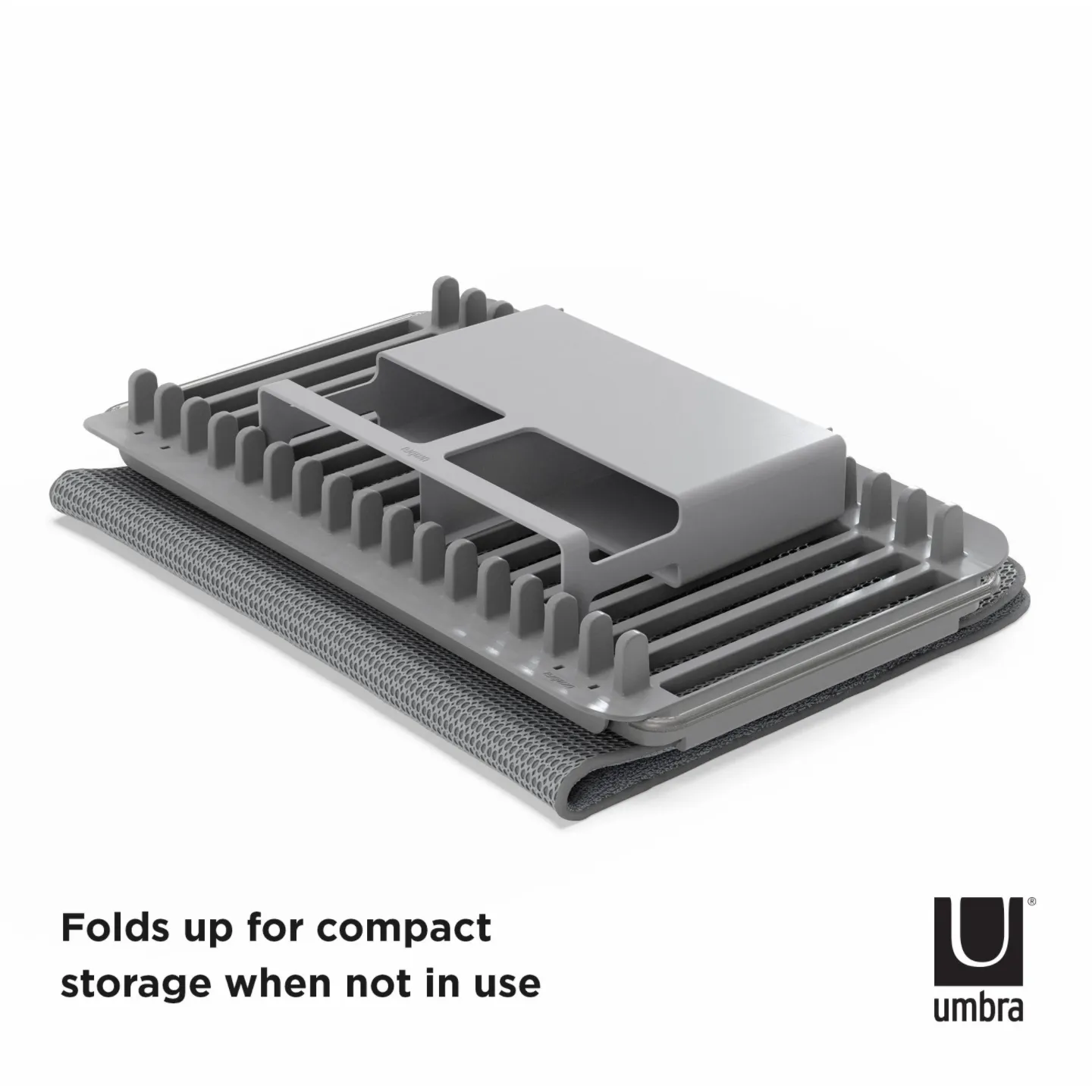 UDRY OVER THE SINK DISH RACK CHARCOAL