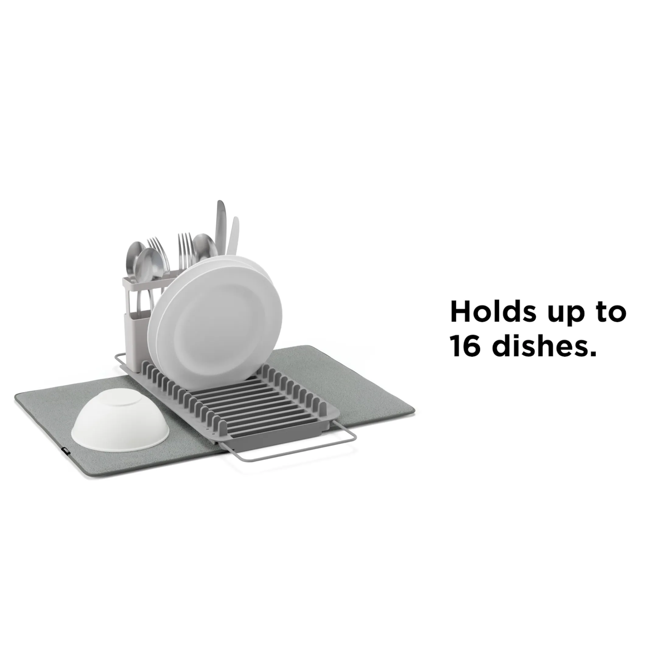 UDRY OVER THE SINK DISH RACK CHARCOAL