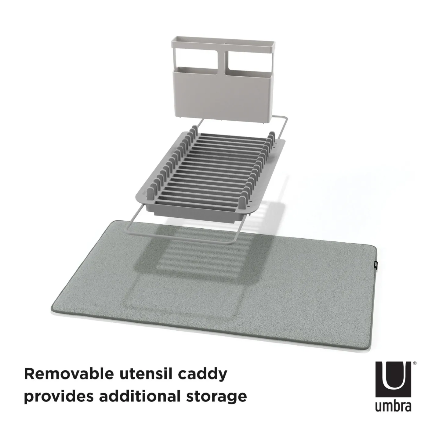UDRY OVER THE SINK DISH RACK CHARCOAL