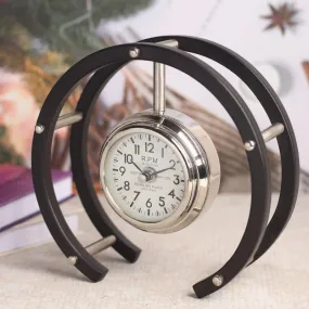 Vandra Round Table Clock - Silver